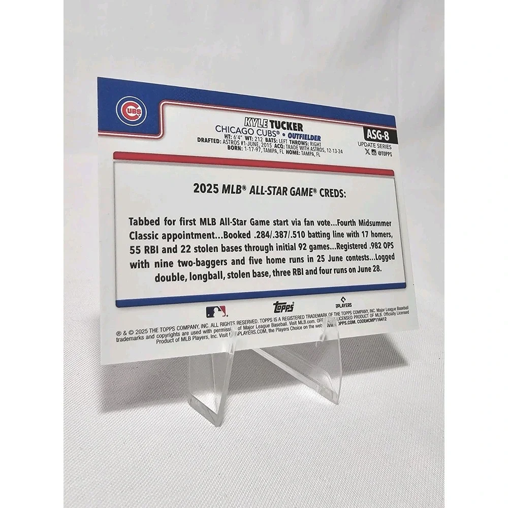 2025 Topps Update - Kyle Tucker #ASG-8 Rainbow Foil